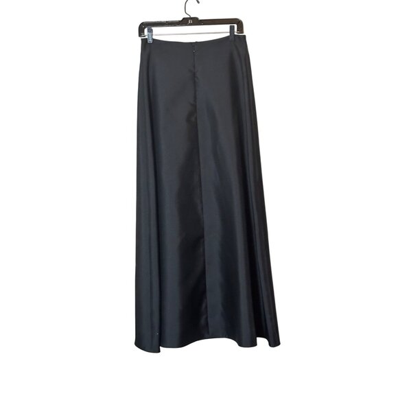 JS Collections Petite Black A-Line Maxi Skirt Size 6 Witchy Goth Halloween READ - Picture 2 of 11